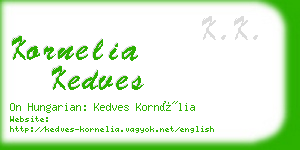 kornelia kedves business card